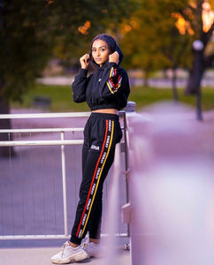 HIDRINA/TIGRAY EMBROIDERED TRACKSUIT SET