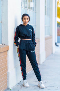 HIDRINA/TIGRAY EMBROIDERED TRACKSUIT SET